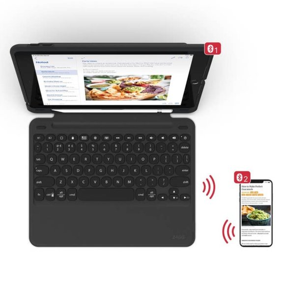 ZAGG Keyboard Case for iPad 9.7 Backlit Ultra‎ Slim Detachable Rotatable Black - Picture 5 of 8